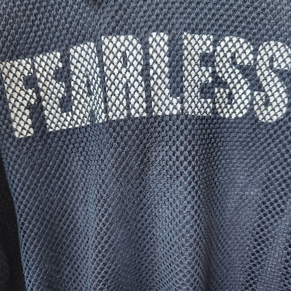 Codigo Black Mesh PullOver Crop Graphic Hoodie  Style# T-4584  Size L - Picture 6 of 11